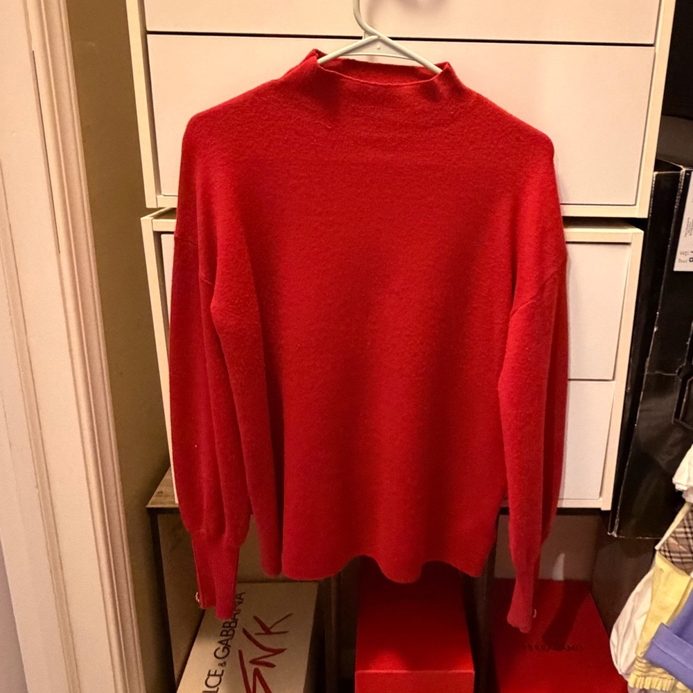 Tahari Red Women's Turtleneck Sweater